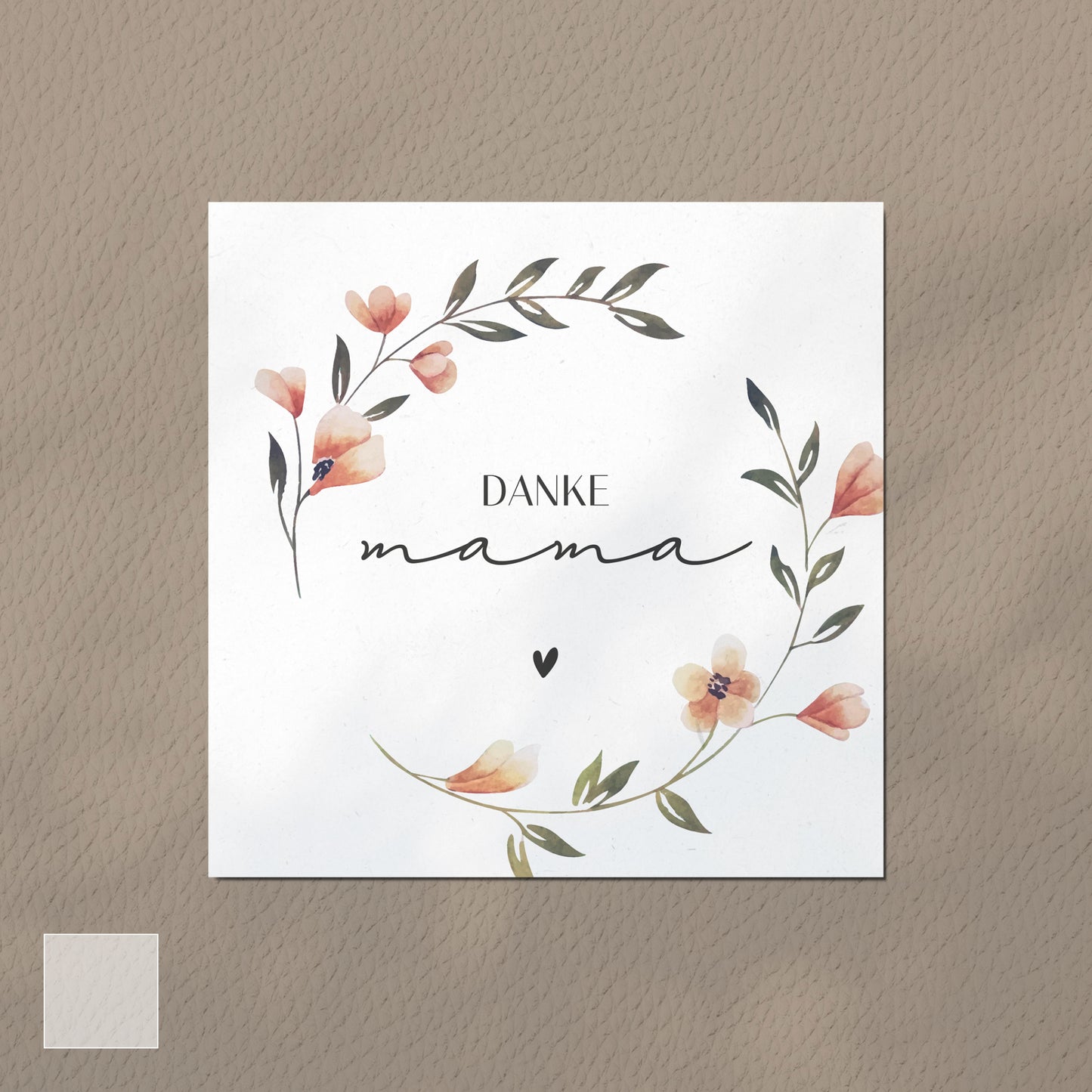 Karte Danke Mama - "Kerstin"