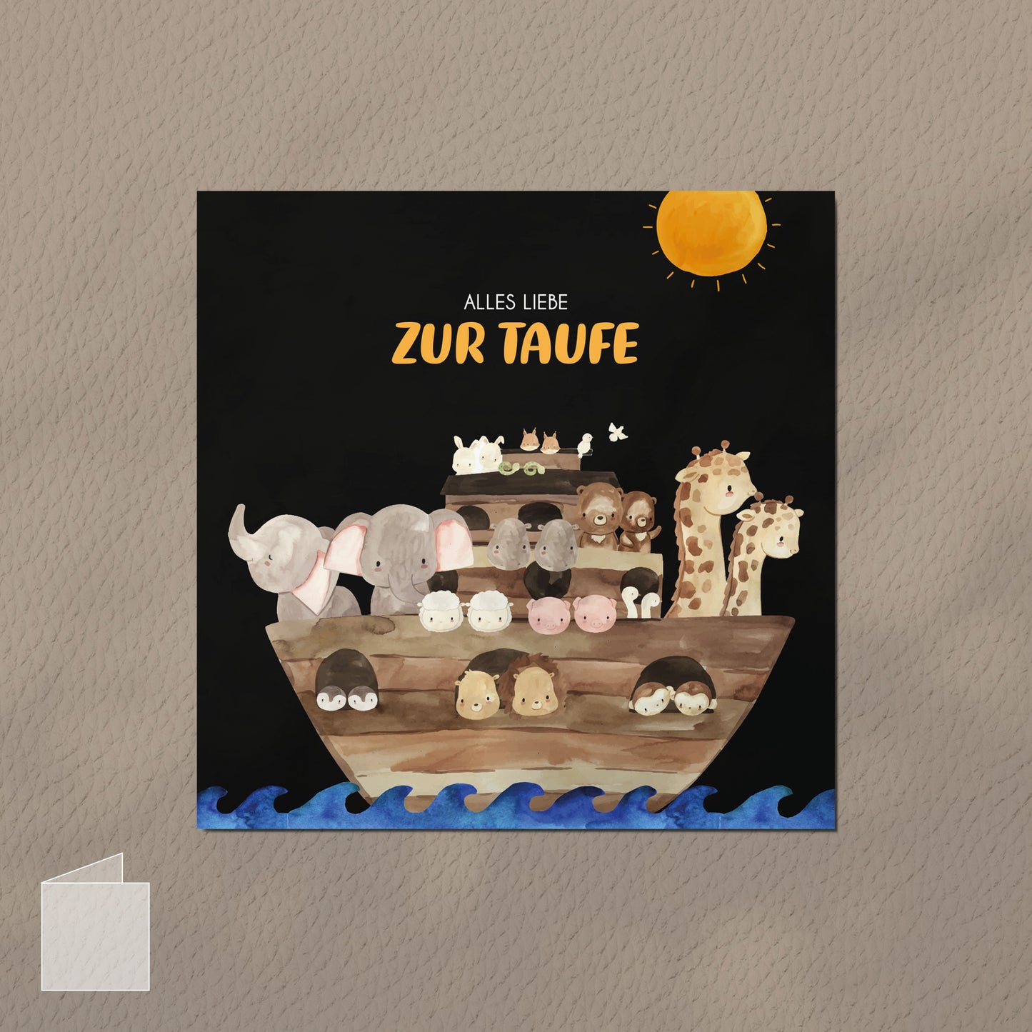 Klappkarte Taufe - "Noah"