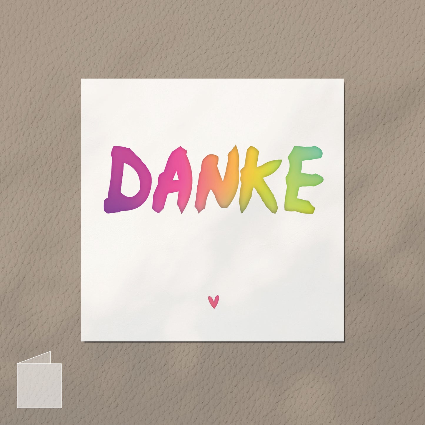 Klappkarte Danke - "Luna"