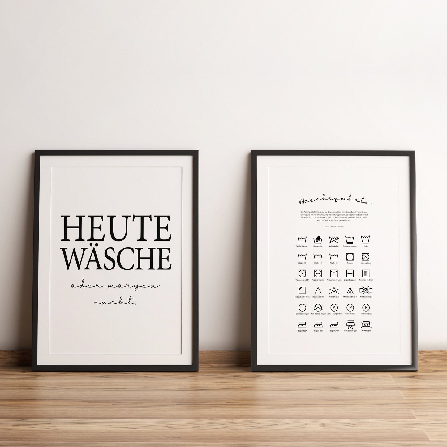 Poster Waschen 2er Set - „Anita“