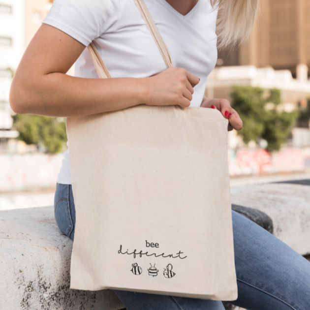Baumwolltasche Bee different - „Ella“