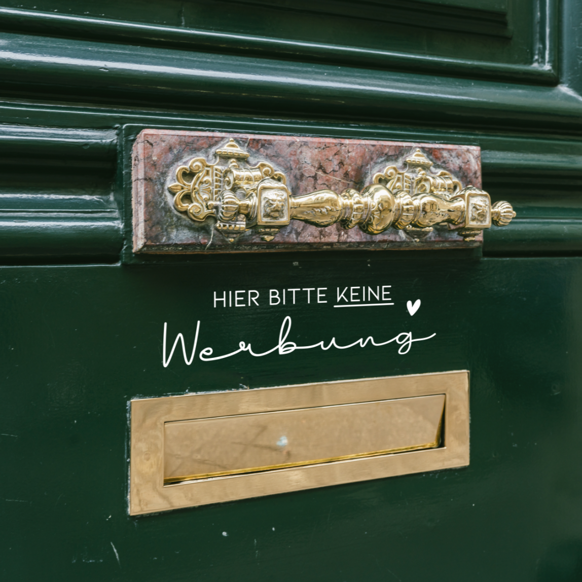Aufkleber • Keine Werbung - "Frederik"