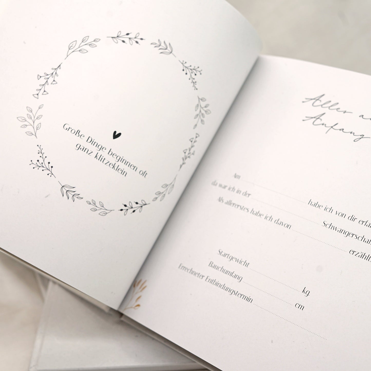 Buch Schwangerschaft - "Carina" • nur für die Mama