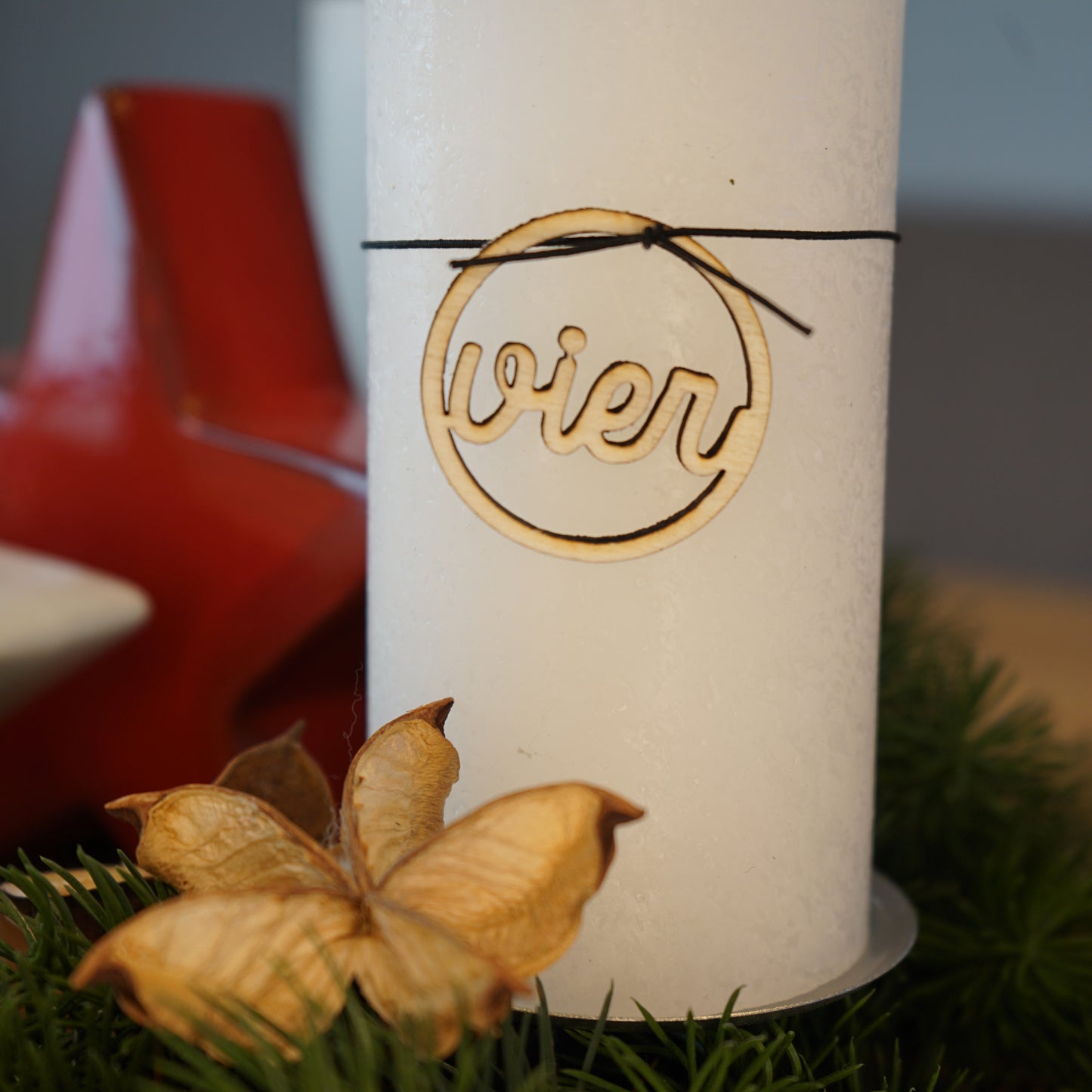 Anhänger Adventskranz • Kerzen - "Maria"