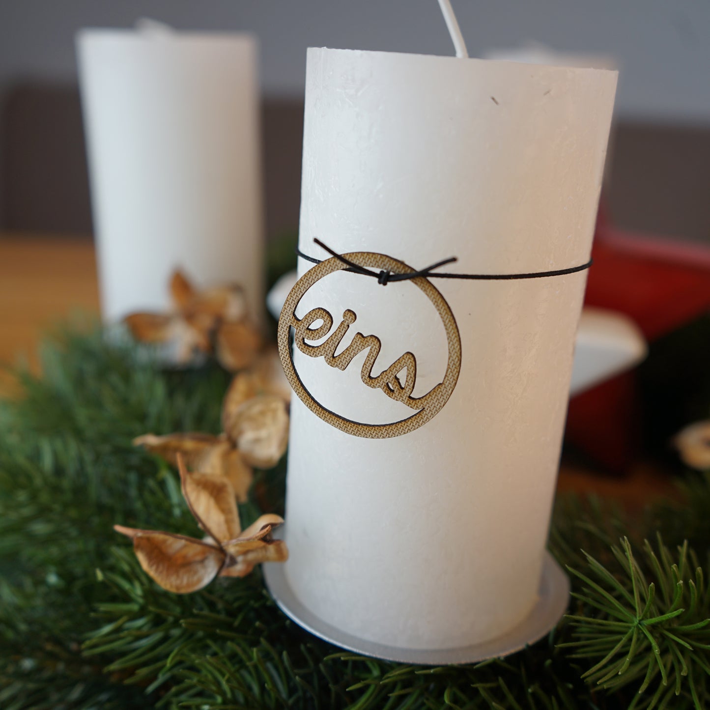 Anhänger Adventskranz • Kerzen - "Maria"