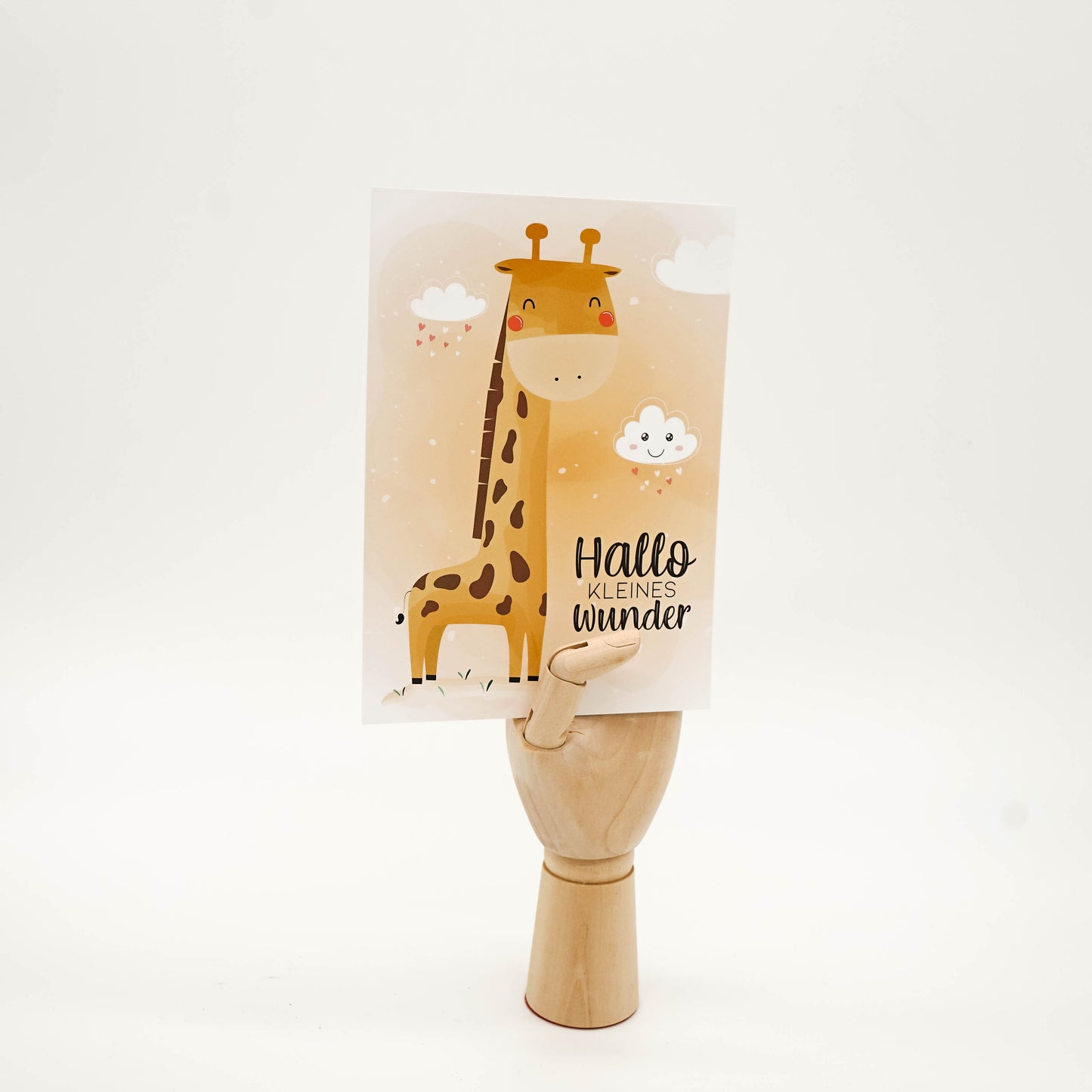 Karte Geburt Giraffe - "Dominik"