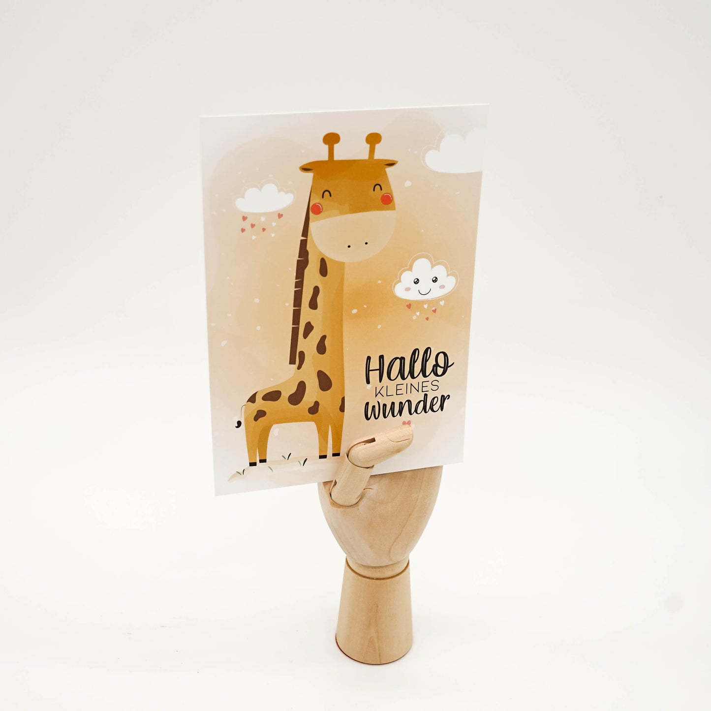 Karte Geburt Giraffe - "Dominik"