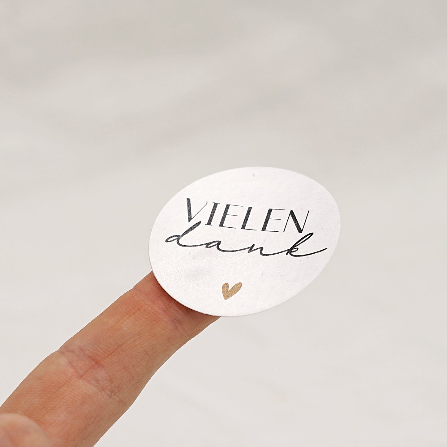 Aufkleber Vielen Dank - "Franzi"