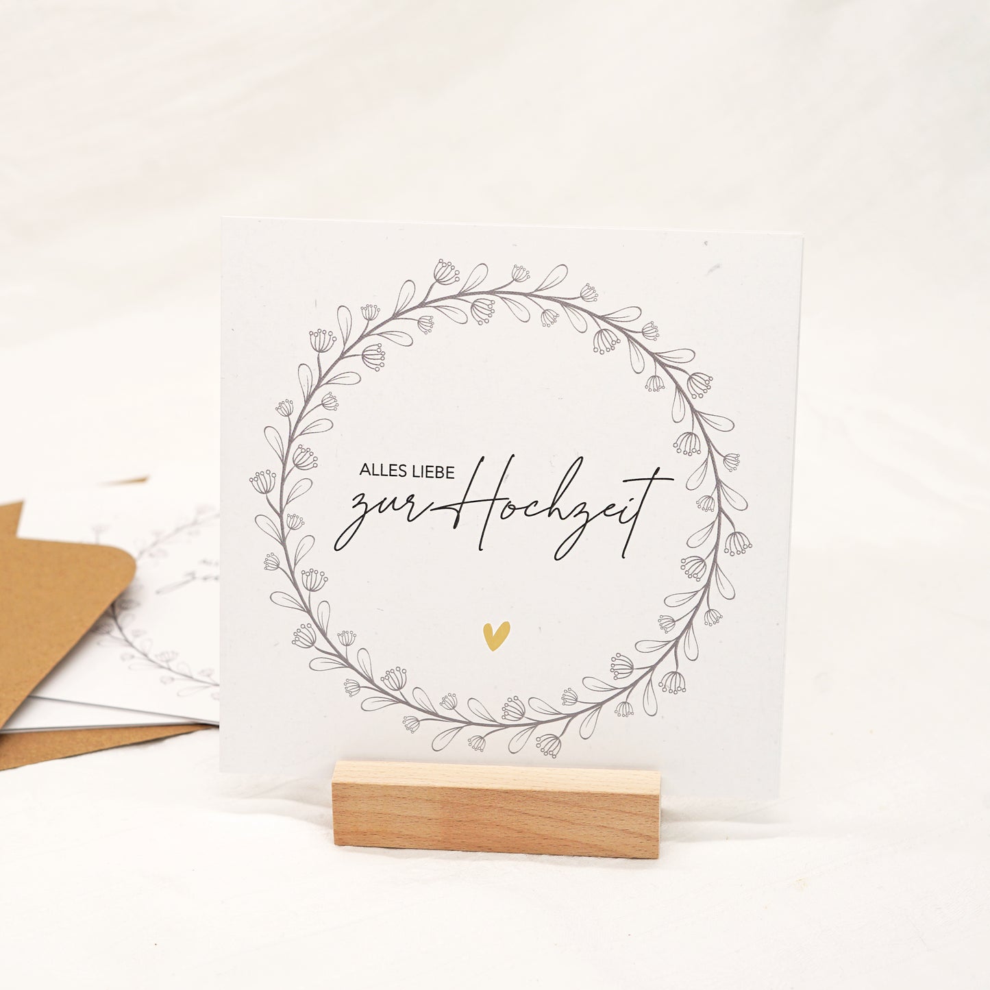 Klappkarte Hochzeit - "Tina"