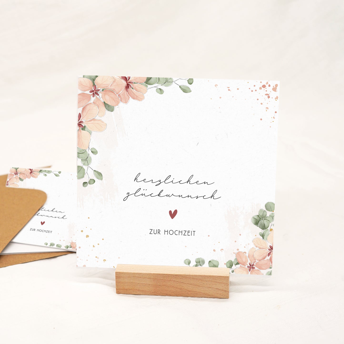 Klappkarte Hochzeit - "Marie"