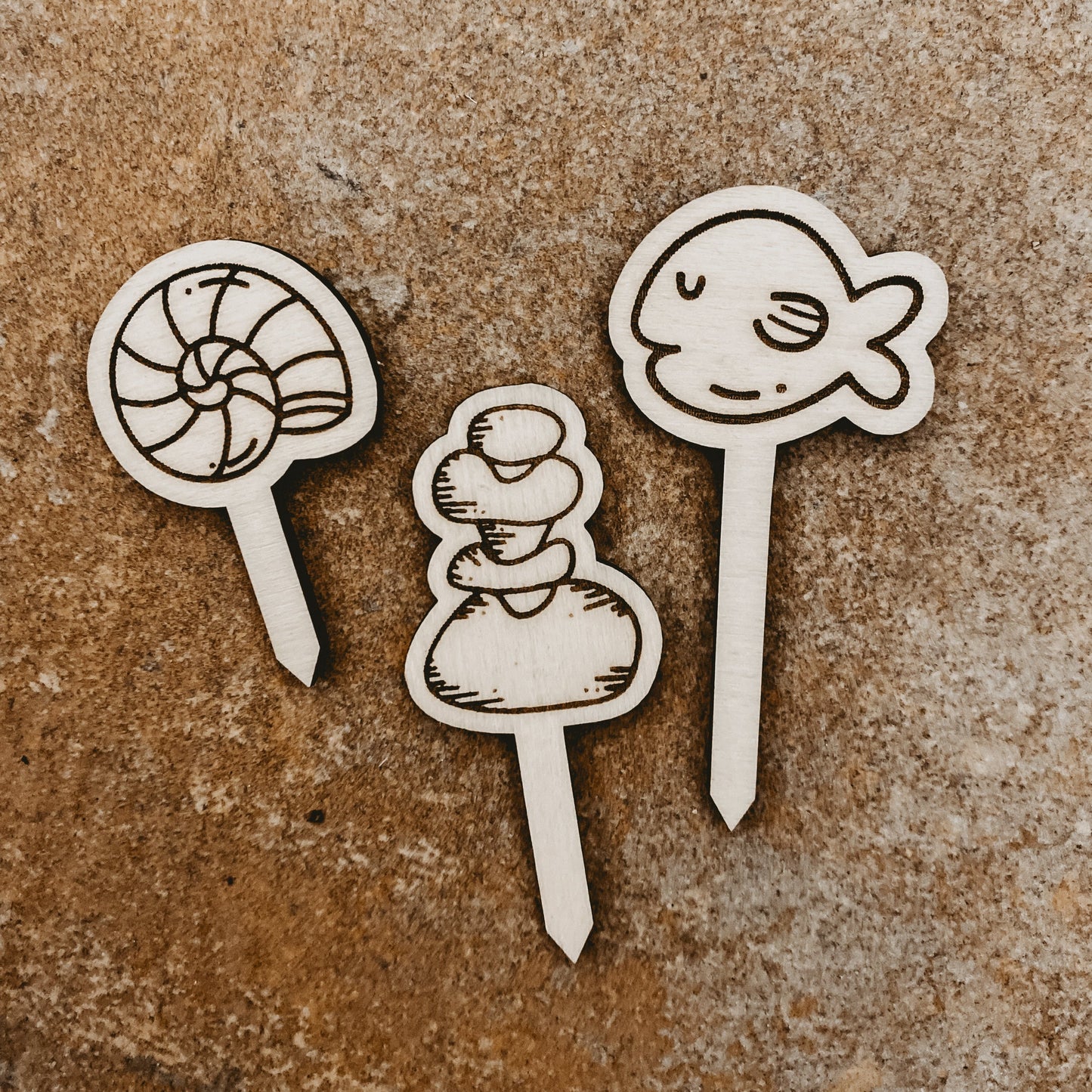 Cake-Topper 11er-Set • Meer - "Shark"