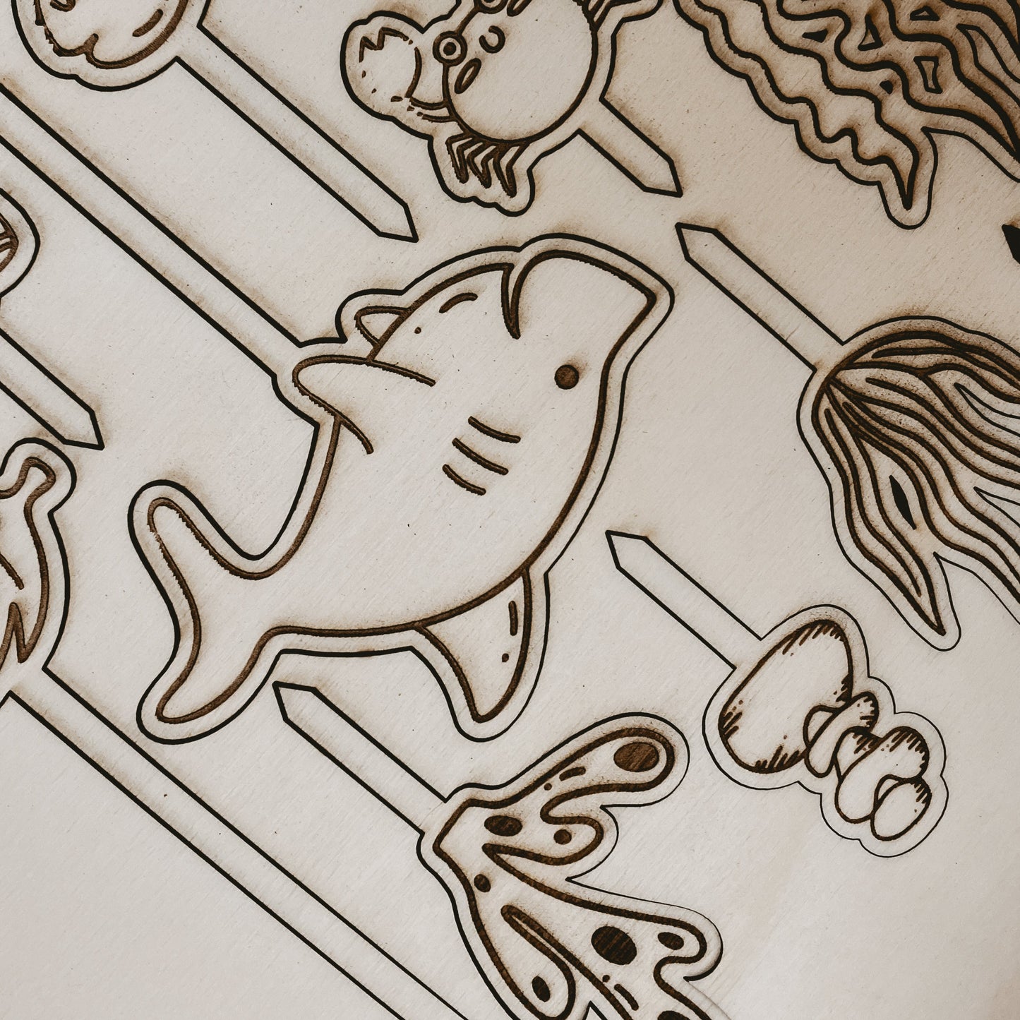 Cake-Topper 11er-Set • Meer - "Shark"