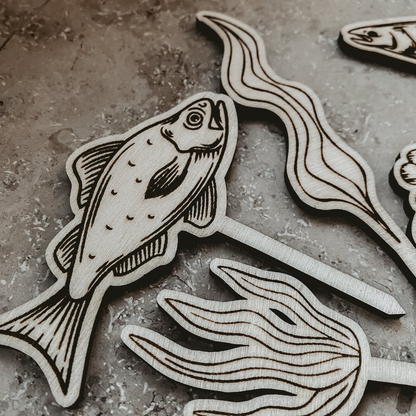 Cake-Topper 6er-Set • Fische - "Fred"