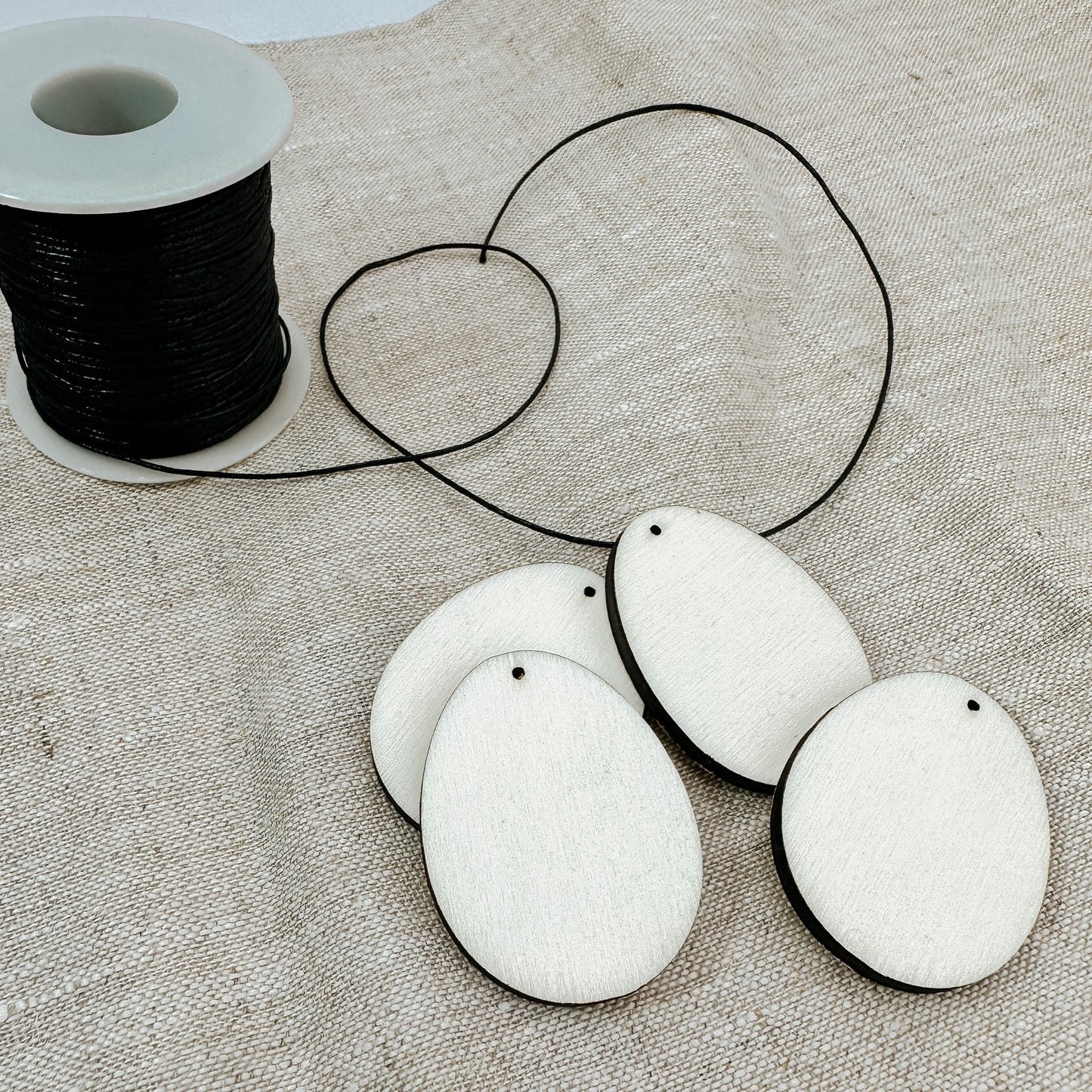 Deko 10er Set Osterei aus Holz - "Heiko"
