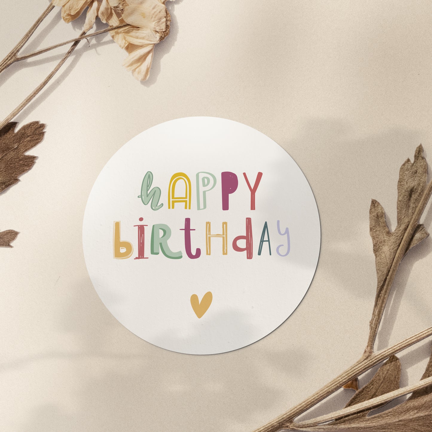 Aufkleber Happy Birthday - "Julia"