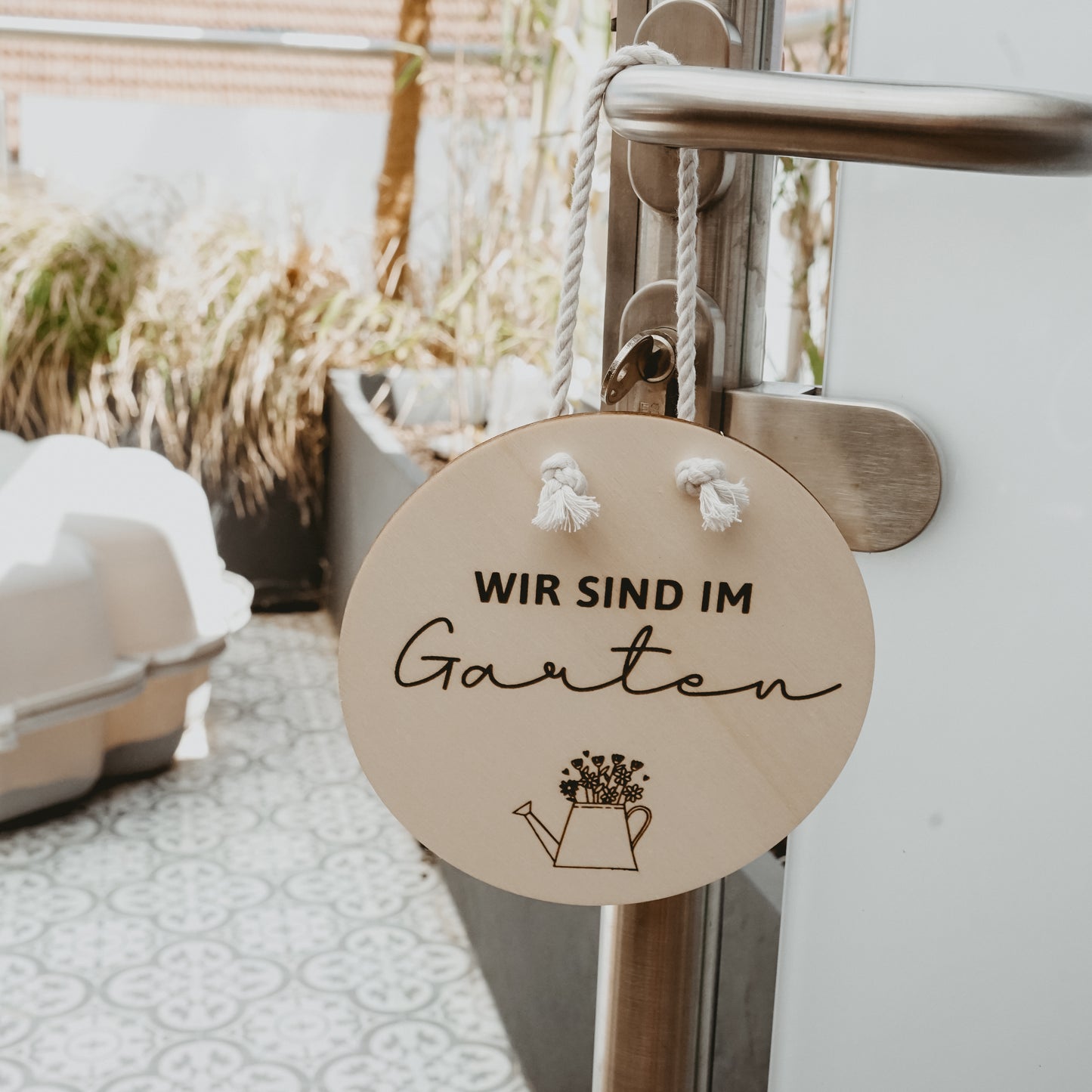 Türhänger • Wir sind im Garten - "Denise"