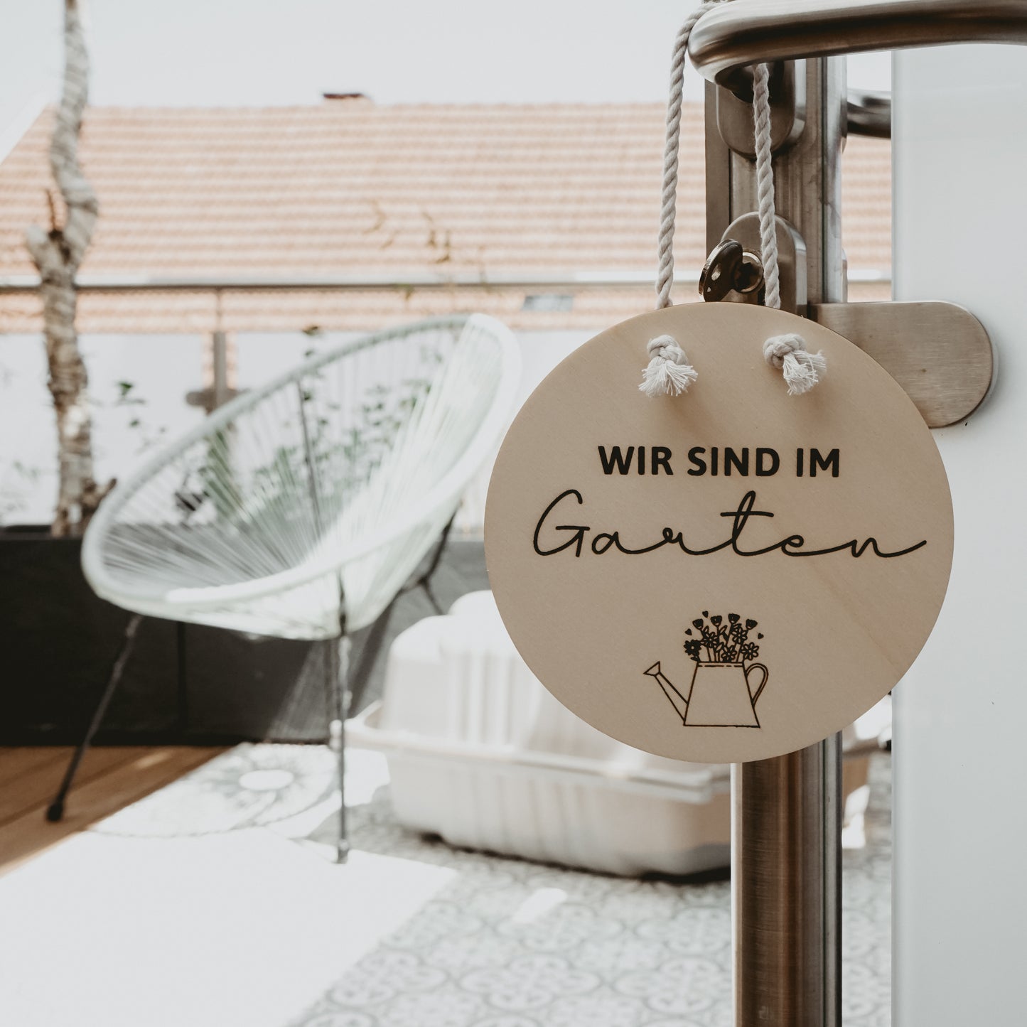 Türhänger • Wir sind im Garten - "Denise"