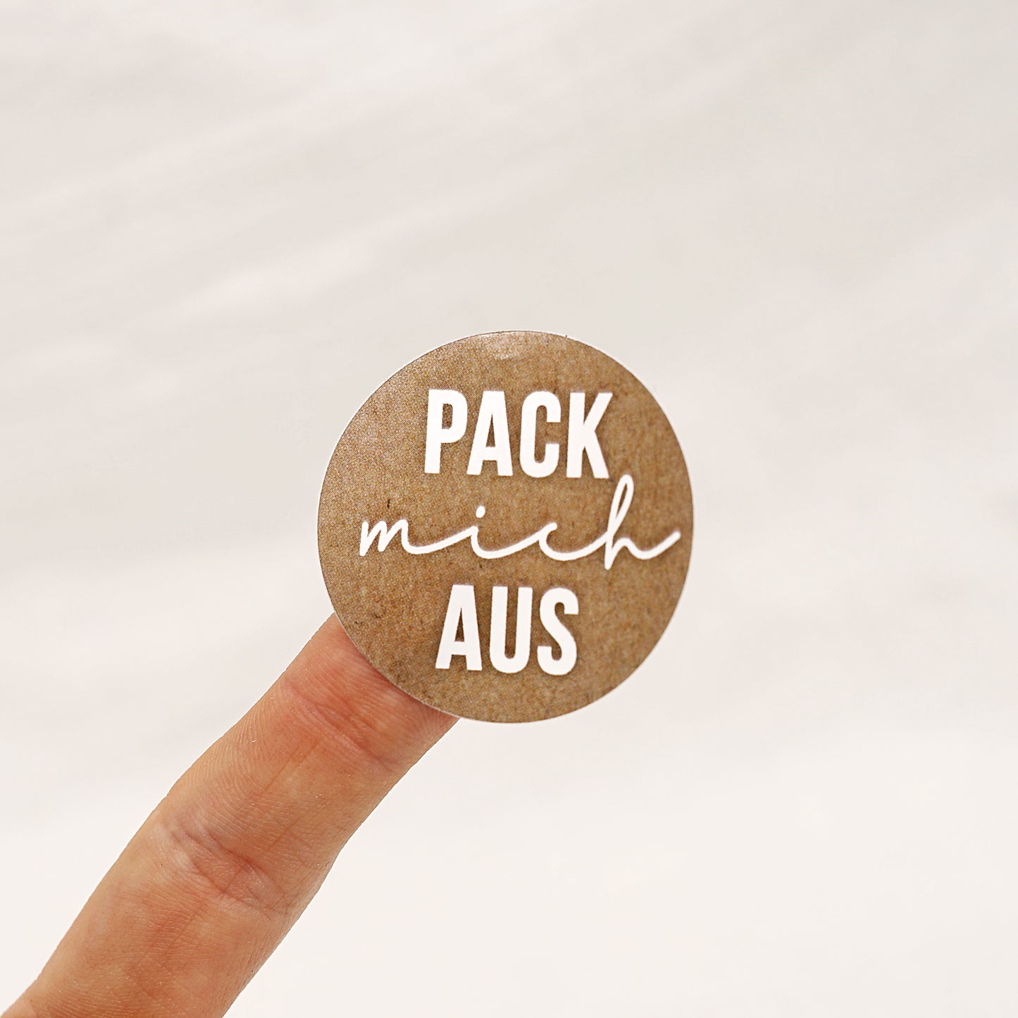 Aufkleber Pack mich aus - "Flo"