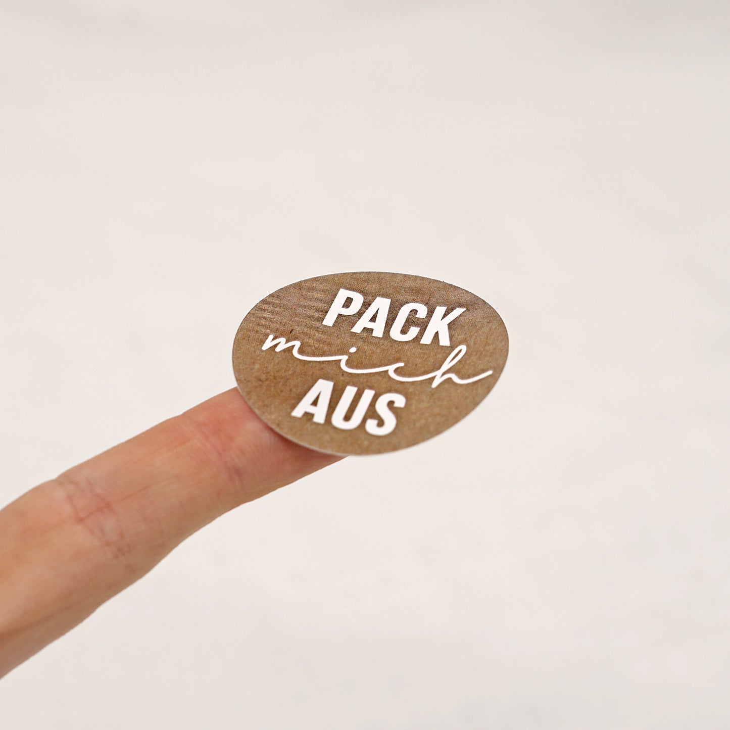 Aufkleber Pack mich aus - "Flo"