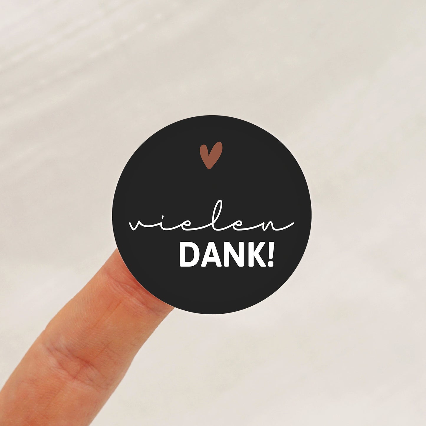 Aufkleber Vielen Dank - "Verena"