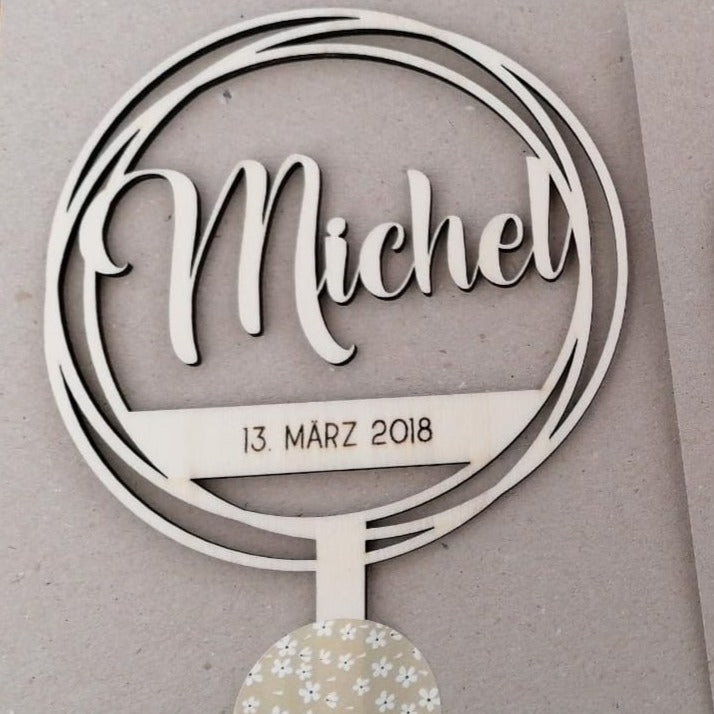 Cake Topper - "Michl"
