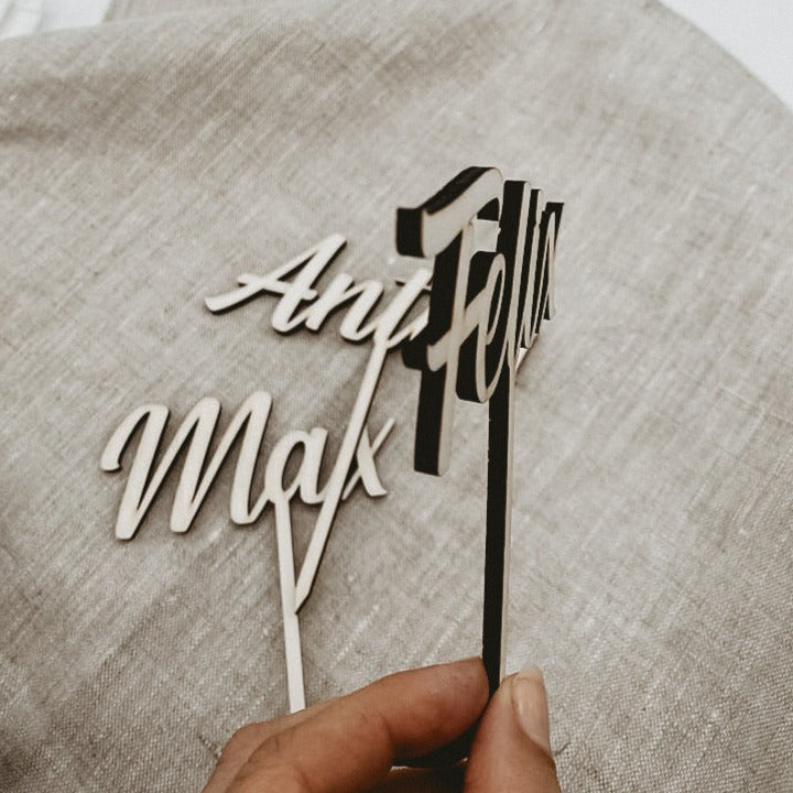 Cake Topper Name personalisierbar - "Felix"