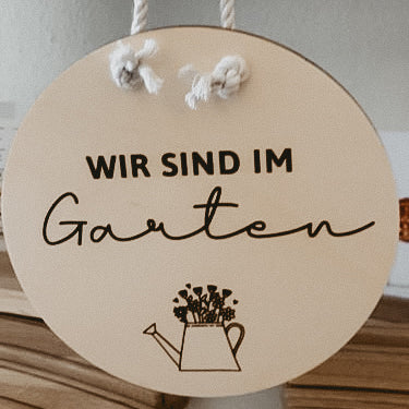 Türhänger • Wir sind im Garten - "Denise"