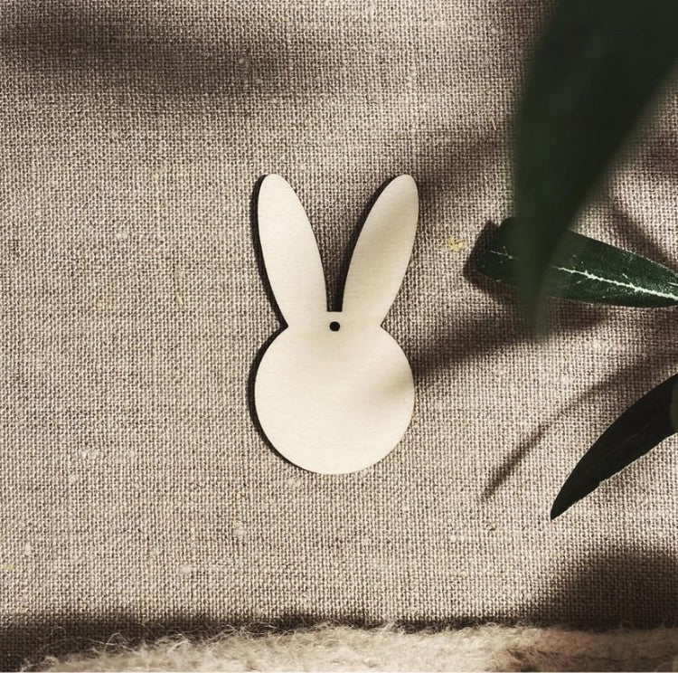 Deko 10er Set Hase aus Holz - "Philip"