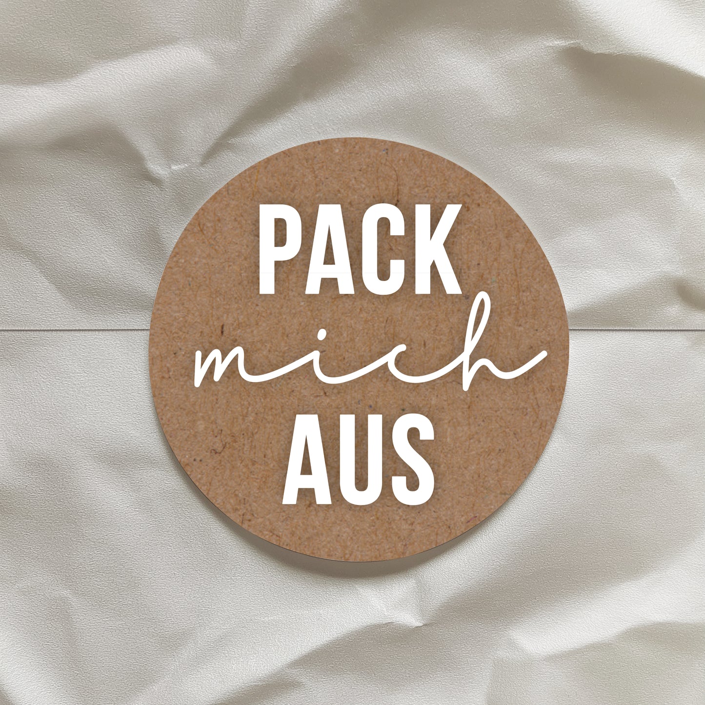 Aufkleber Pack mich aus - "Flo"