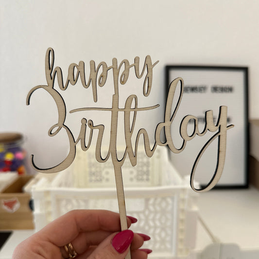 B-Ware • Cake Topper Happy Birthday